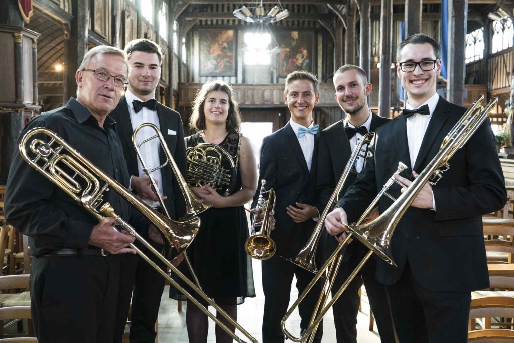 Konzertfotografie mit Posaunen, Trompete und Waldhorn